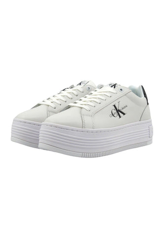 CALVIN KLEIN Sneaker Bold Platform Donna Bright White Black YW0YW01431 - Sandrini Calzature e Abbigliamento