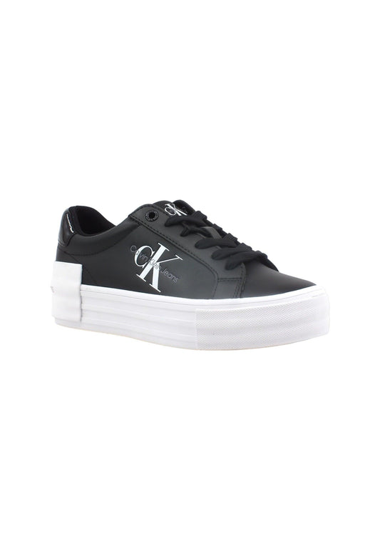 CALVIN KLEIN Sneaker Donna Black Bright White YW0YW01294 - Sandrini Calzature e Abbigliamento