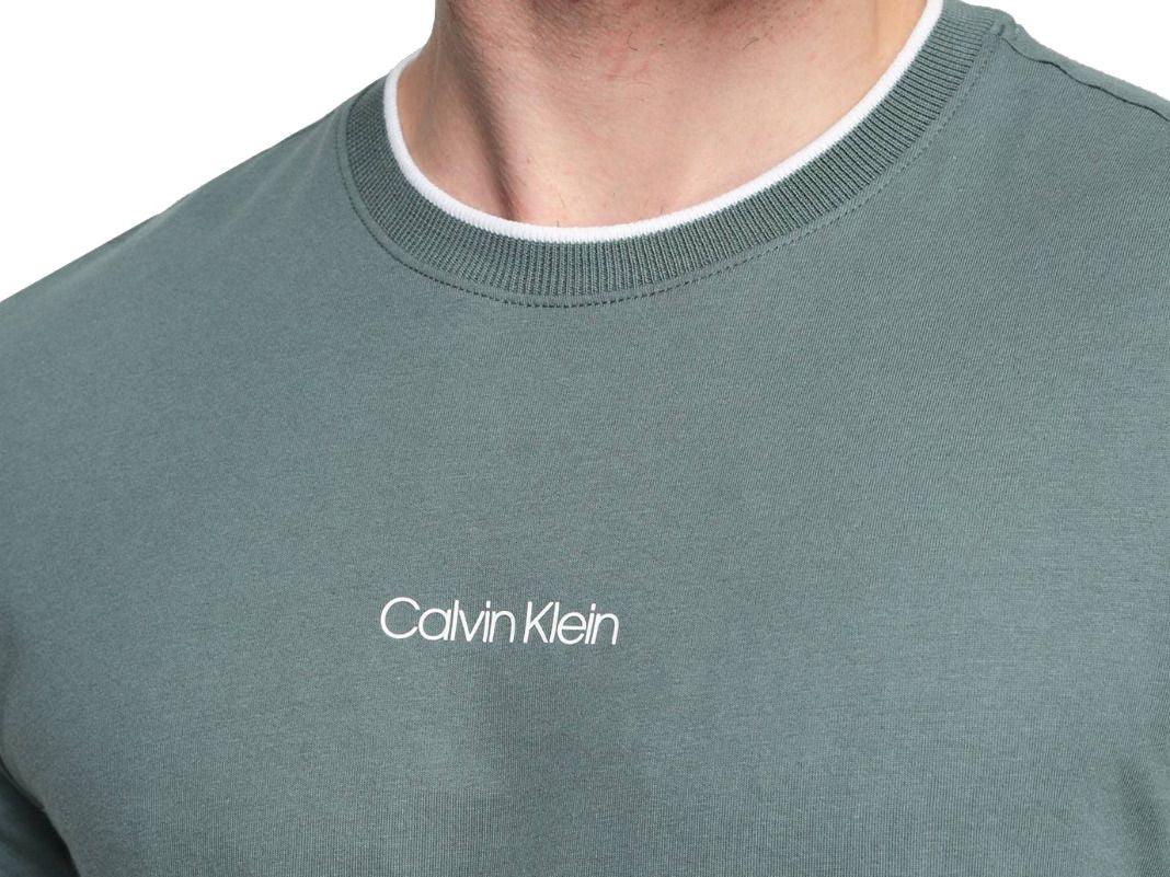 CALVIN KLEIN T-Shirt Logo Uomo Green Sage K10K107845 - Sandrini Calzature e Abbigliamento
