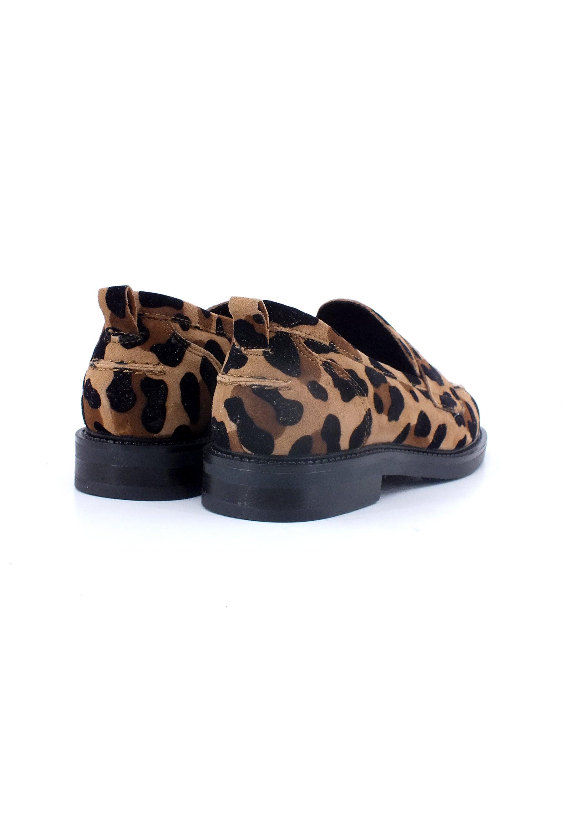 CARMENS Libra Clam Mocassino Donna Cuoio Fantasia Leopardo 48116 - Sandrini Calzature e Abbigliamento