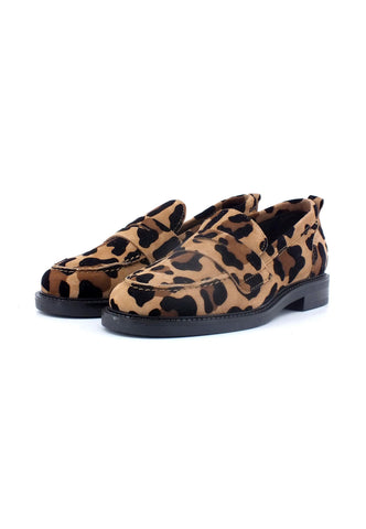 CARMENS Libra Clam Mocassino Donna Cuoio Fantasia Leopardo 48116 - Sandrini Calzature e Abbigliamento