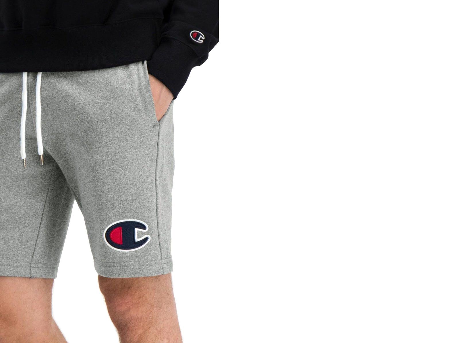 CHAMPION Bermuda Cotone Logo Uomo Grigio 214192 - Sandrini Calzature e Abbigliamento