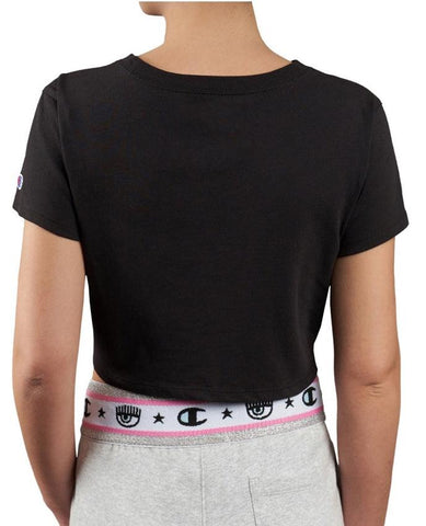 CHAMPION By Chiara Ferragni T-Shirt Fiocco Black 113560 - Sandrini Calzature e Abbigliamento