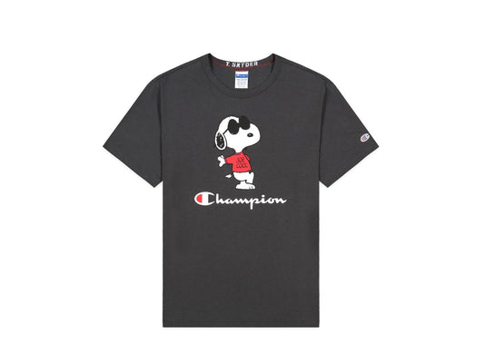 CHAMPION By Todd Snyder T-Shirt Snoopy Peanuts Faded Black 217808 - Sandrini Calzature e Abbigliamento