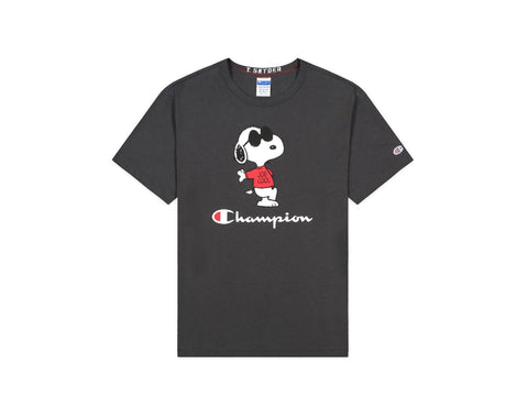 CHAMPION By Todd Snyder T-Shirt Snoopy Peanuts Faded Black 217808 - Sandrini Calzature e Abbigliamento