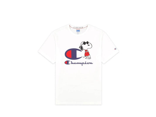 CHAMPION By Todd Snyder T-Shirt Snoopy Peanuts Faded White 217808 - Sandrini Calzature e Abbigliamento