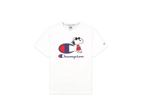 CHAMPION By Todd Snyder T-Shirt Snoopy Peanuts Faded White 217808 - Sandrini Calzature e Abbigliamento