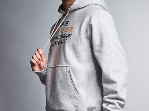 CHAMPION Cassius Clay Muhammad Ali Limited Felpa Hoodie Grigio 217611 - Sandrini Calzature e Abbigliamento