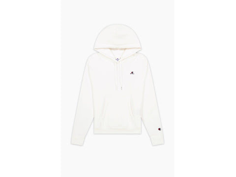 CHAMPION Felpa Cappuccio Logo Bianco 114466 - Sandrini Calzature e Abbigliamento
