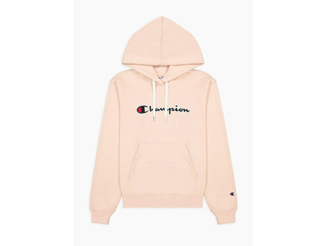 CHAMPION Felpa Cappuccio Logo Rosa 114461 - Sandrini Calzature e Abbigliamento