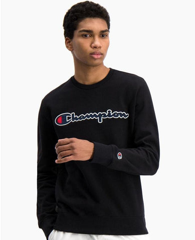 CHAMPION Felpa Logo Black 214188 - Sandrini Calzature e Abbigliamento