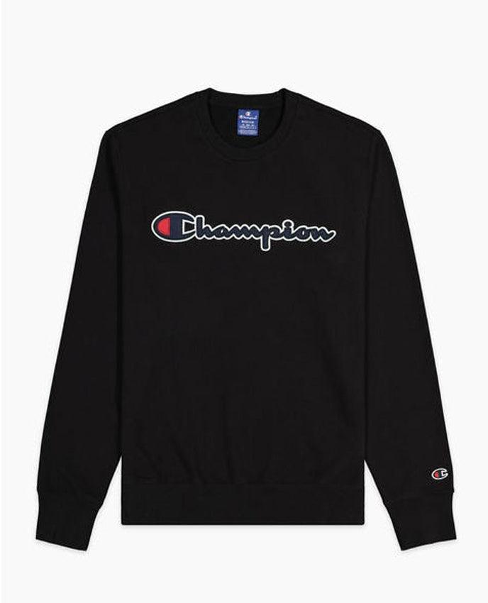 CHAMPION Felpa Logo Black 214188 - Sandrini Calzature e Abbigliamento