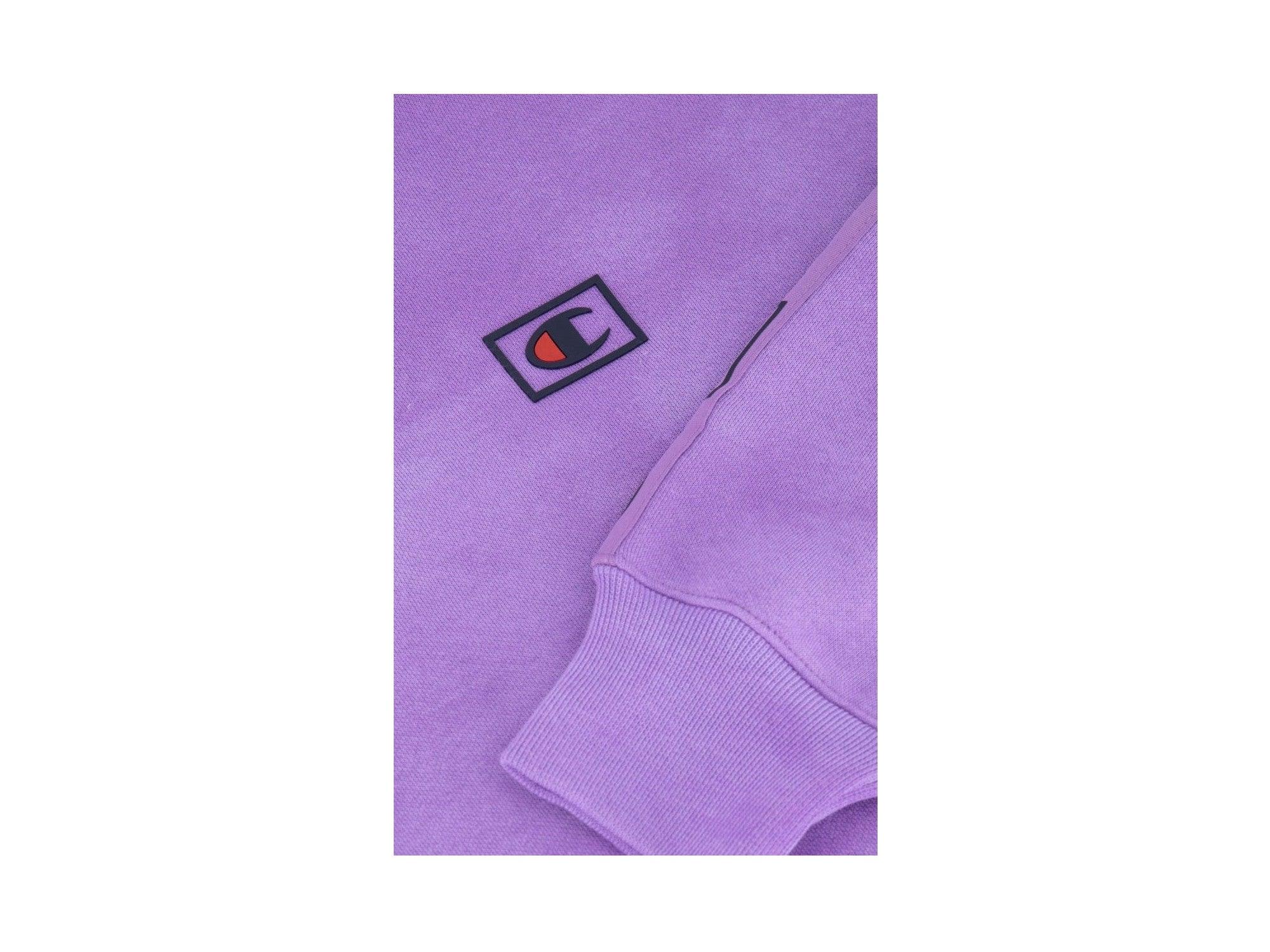 CHAMPION Felpa Profilo Manica Viola 114758 - Sandrini Calzature e Abbigliamento