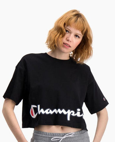 CHAMPION T-Shirt Logo Black 112650 - Sandrini Calzature e Abbigliamento