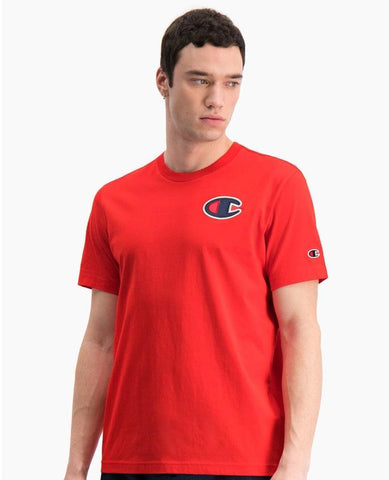 CHAMPION T-Shirt Logo Red 214195 - Sandrini Calzature e Abbigliamento