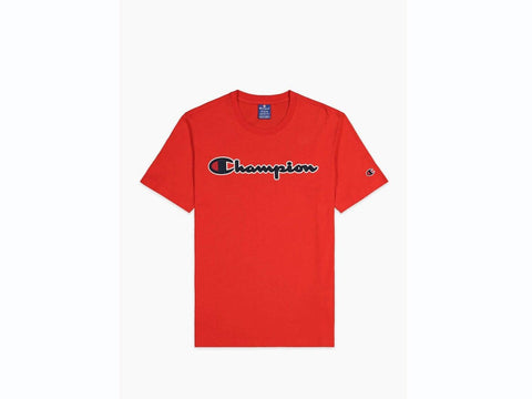 CHAMPION T-Shirt Logo Uomo Red Rosso 214194 - Sandrini Calzature e Abbigliamento