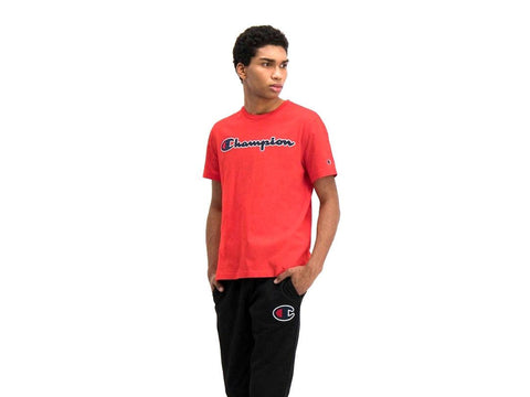 CHAMPION T-Shirt Logo Uomo Red Rosso 214194 - Sandrini Calzature e Abbigliamento