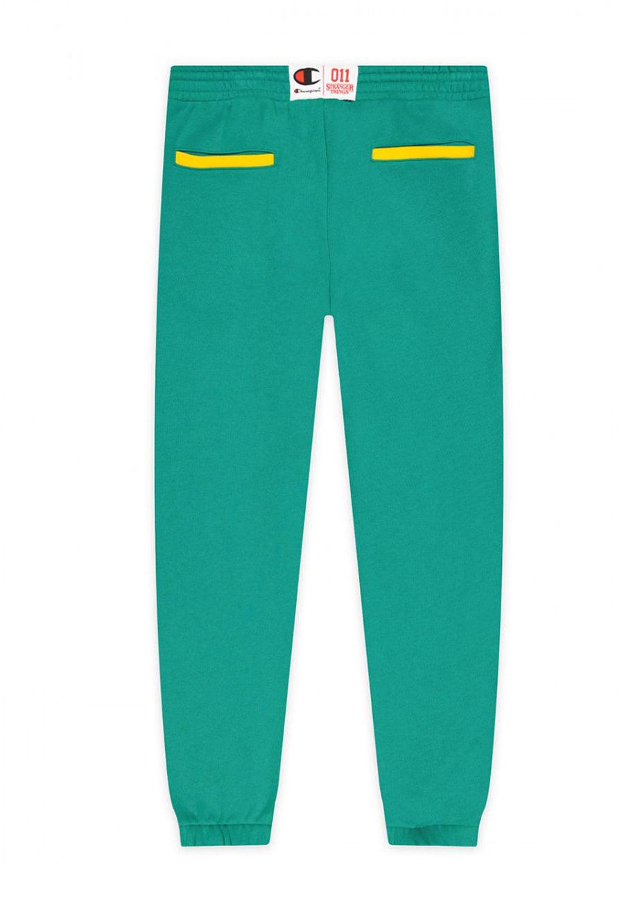 CHAMPION x STRANGER THINGS Pantalone Unisex Tuta Hawkins Verde 217753 - Sandrini Calzature e Abbigliamento