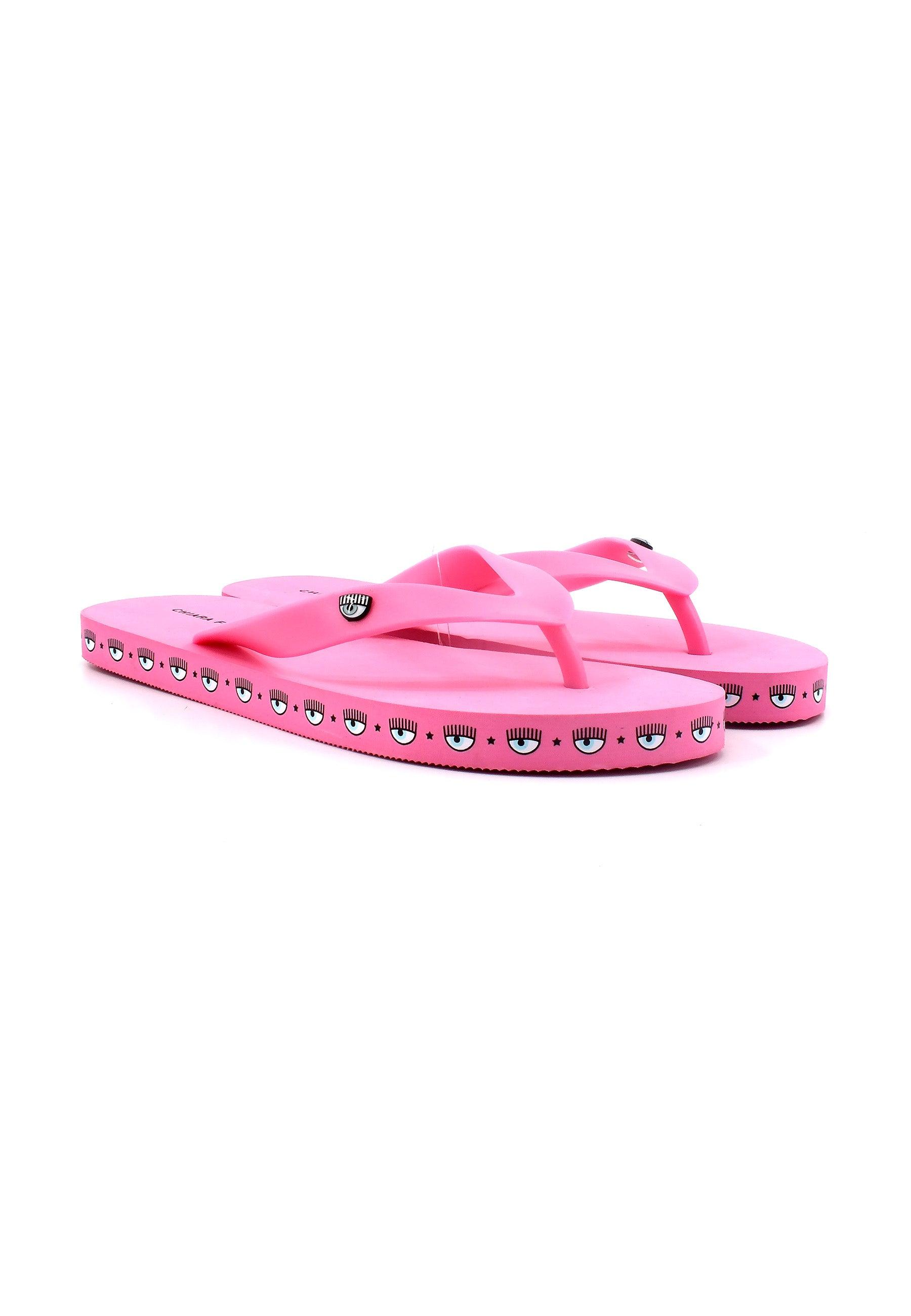 CHIARA FERRAGNI Ciabatta Infradito Donna Pink CF2813-012 - Sandrini Calzature e Abbigliamento
