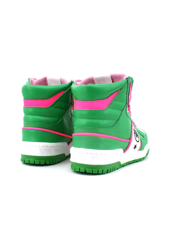 CHIARA FERRAGNI Sneaker High Donna Green Pink Fluo CF3114-078 - Sandrini Calzature e Abbigliamento