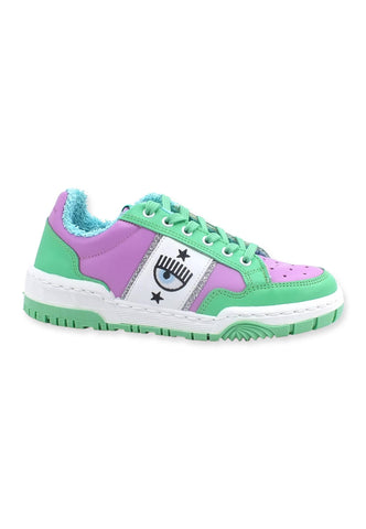 CHIARA FERRAGNI Sneaker Low Donna Violet Green CF3003-173 - Sandrini Calzature e Abbigliamento