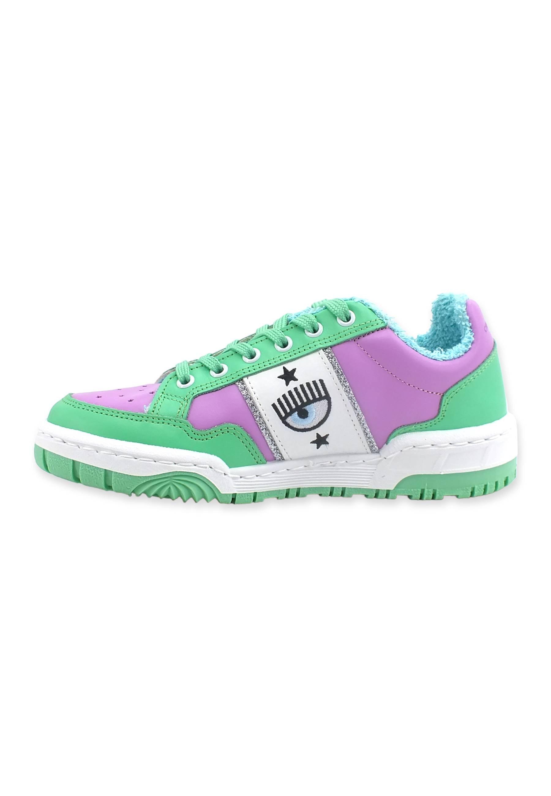 CHIARA FERRAGNI Sneaker Low Donna Violet Green CF3003-173 - Sandrini Calzature e Abbigliamento