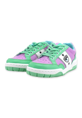 CHIARA FERRAGNI Sneaker Low Donna Violet Green CF3003-173 - Sandrini Calzature e Abbigliamento