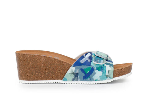 CIABATTA CON ZEPPA E FANTASIA MULTICOLOR - Sandrini Calzature e Abbigliamento