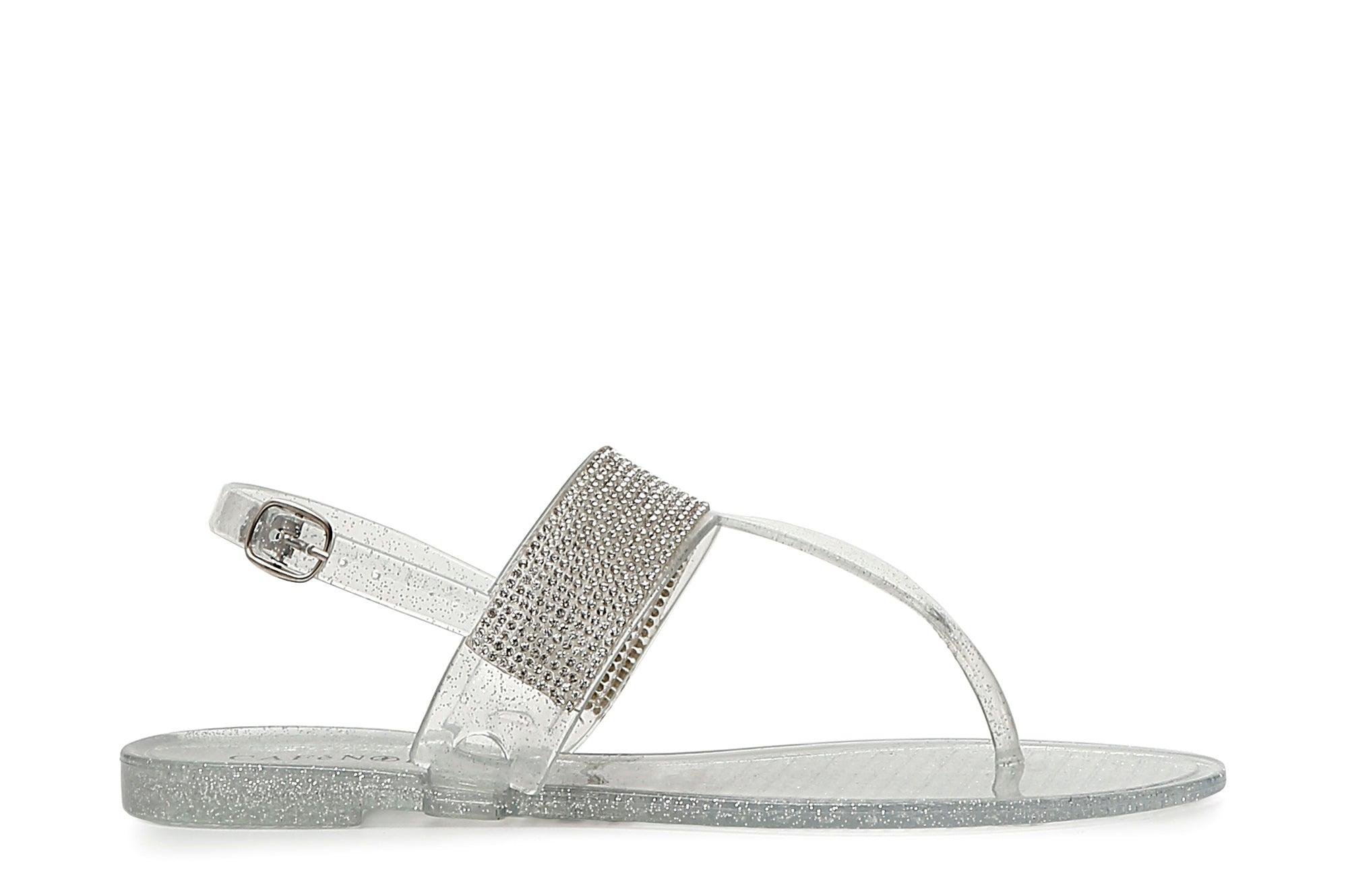 CIABATTE IN PVC TRASPARENTE CON STRASS - Sandrini Calzature e Abbigliamento