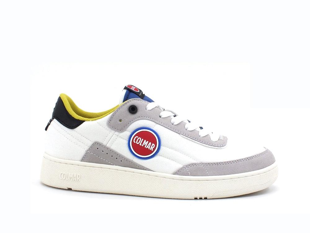 COLMAR Foley Ring Sneaker Uomo Logo White Blue Dust Ylime FOLEYRING058 - Sandrini Calzature e Abbigliamento