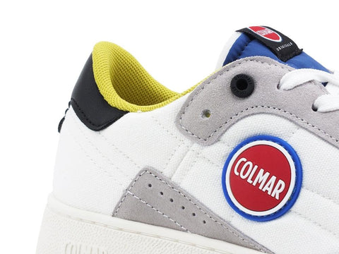 COLMAR Foley Ring Sneaker Uomo Logo White Blue Dust Ylime FOLEYRING058 - Sandrini Calzature e Abbigliamento