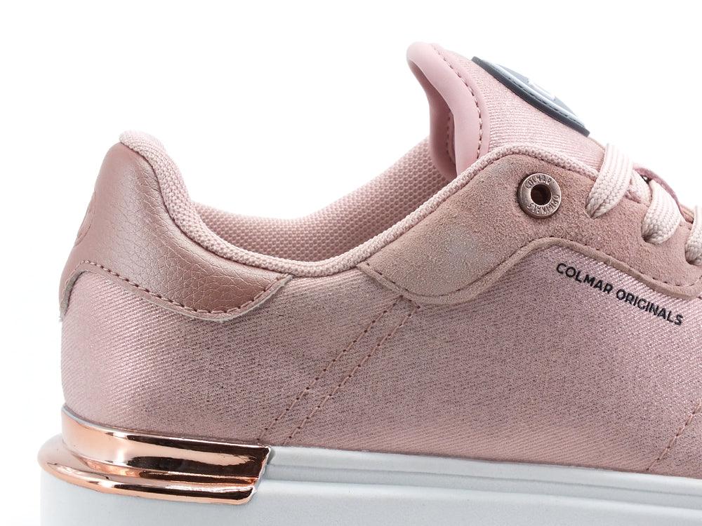 COLMAR High Outsole Sneaker Suede Rose Gold CLAYTONLUX079 - Sandrini Calzature e Abbigliamento