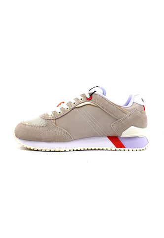 COLMAR Sneaker Donna Beige Lilac Coral TRAVIS PLUS COLORS - Sandrini Calzature e Abbigliamento