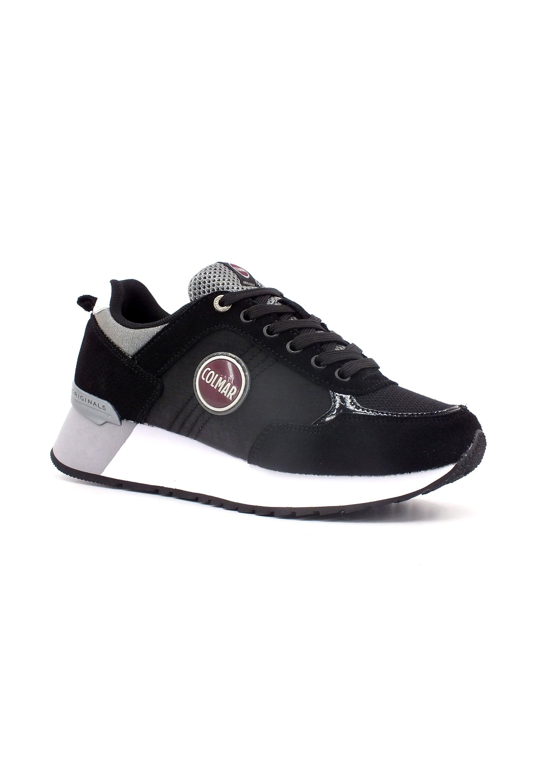 COLMAR Sneaker Donna Black Silver TRAVIS-AUTHENTIC-HIGHOUTSOLE - Sandrini Calzature e Abbigliamento