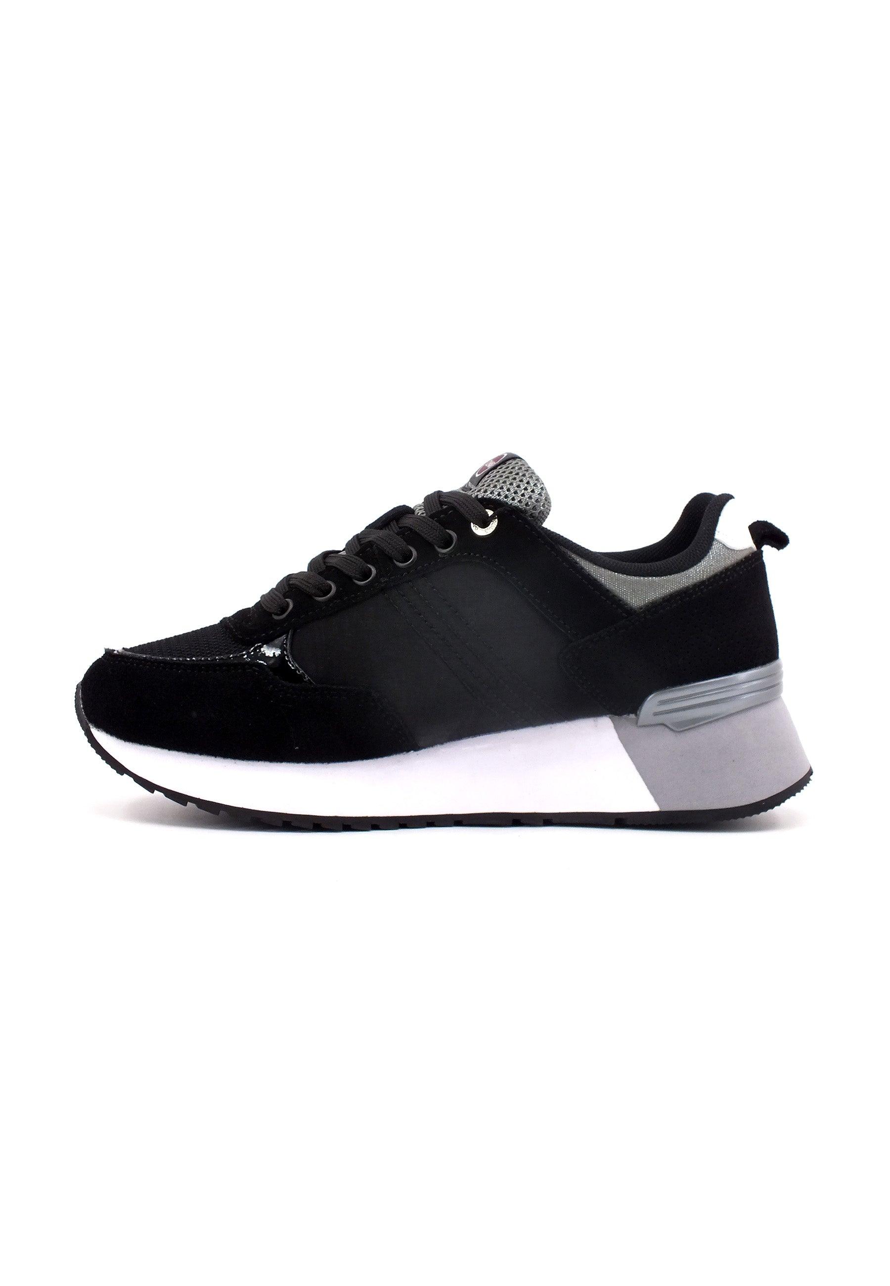 COLMAR Sneaker Donna Black Silver TRAVIS-AUTHENTIC-HIGHOUTSOLE - Sandrini Calzature e Abbigliamento