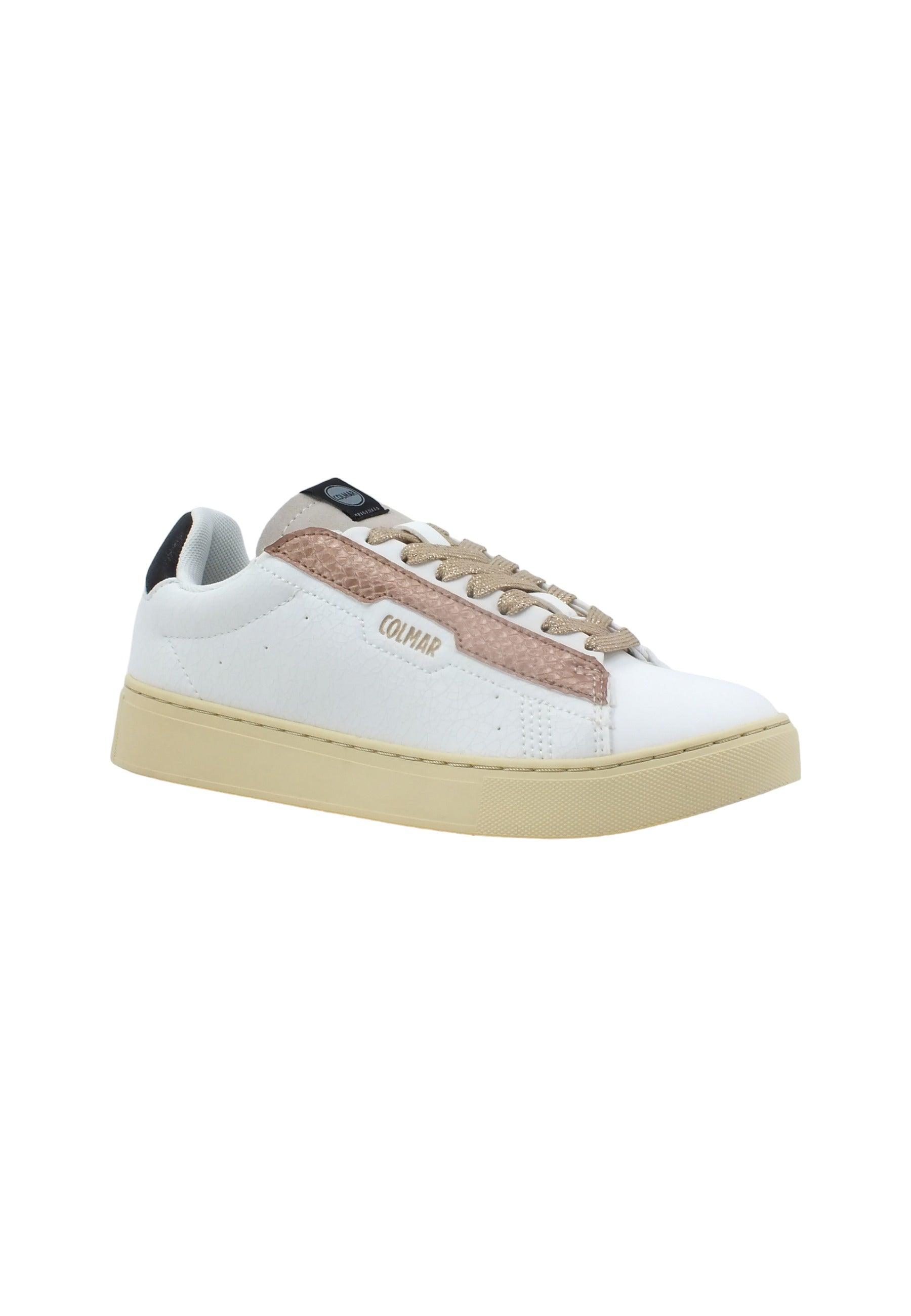 COLMAR Sneaker Donna White Pink Black BATES LASH - Sandrini Calzature e Abbigliamento