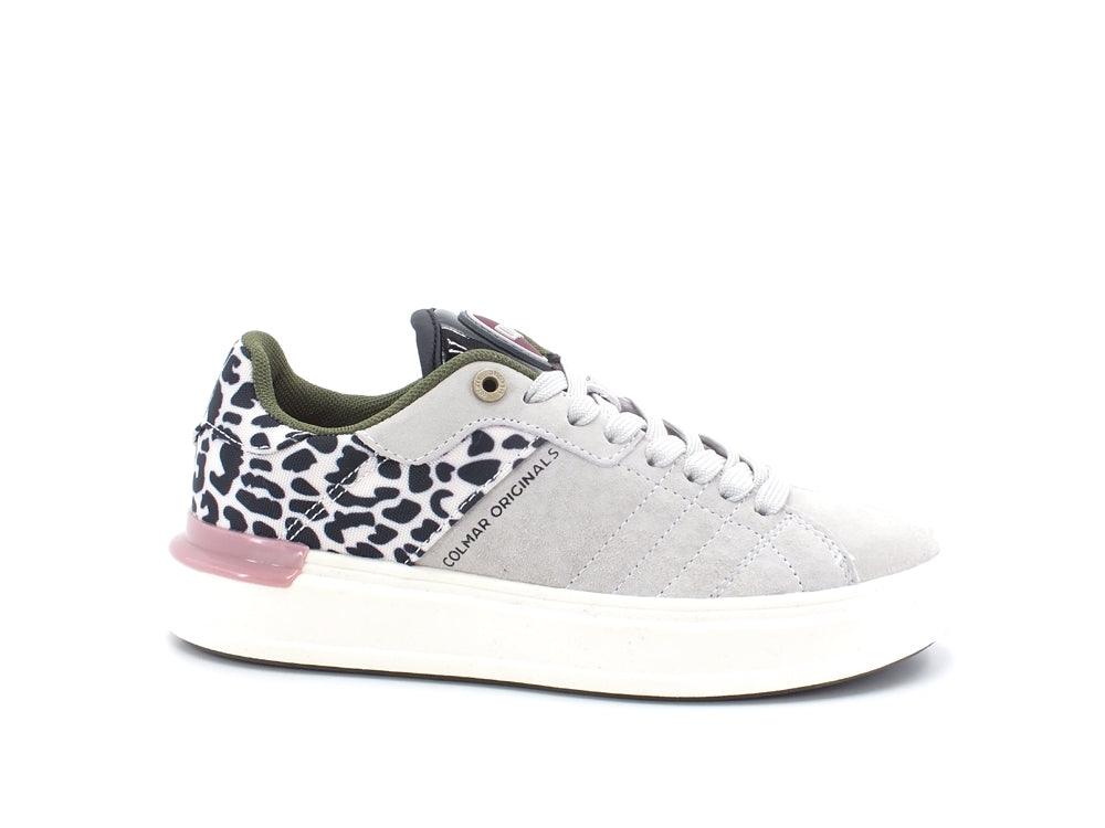 COLMAR Sneaker Retro Leopard Warm Gray Rose Black CLAYTONCHEETA196 - Sandrini Calzature e Abbigliamento