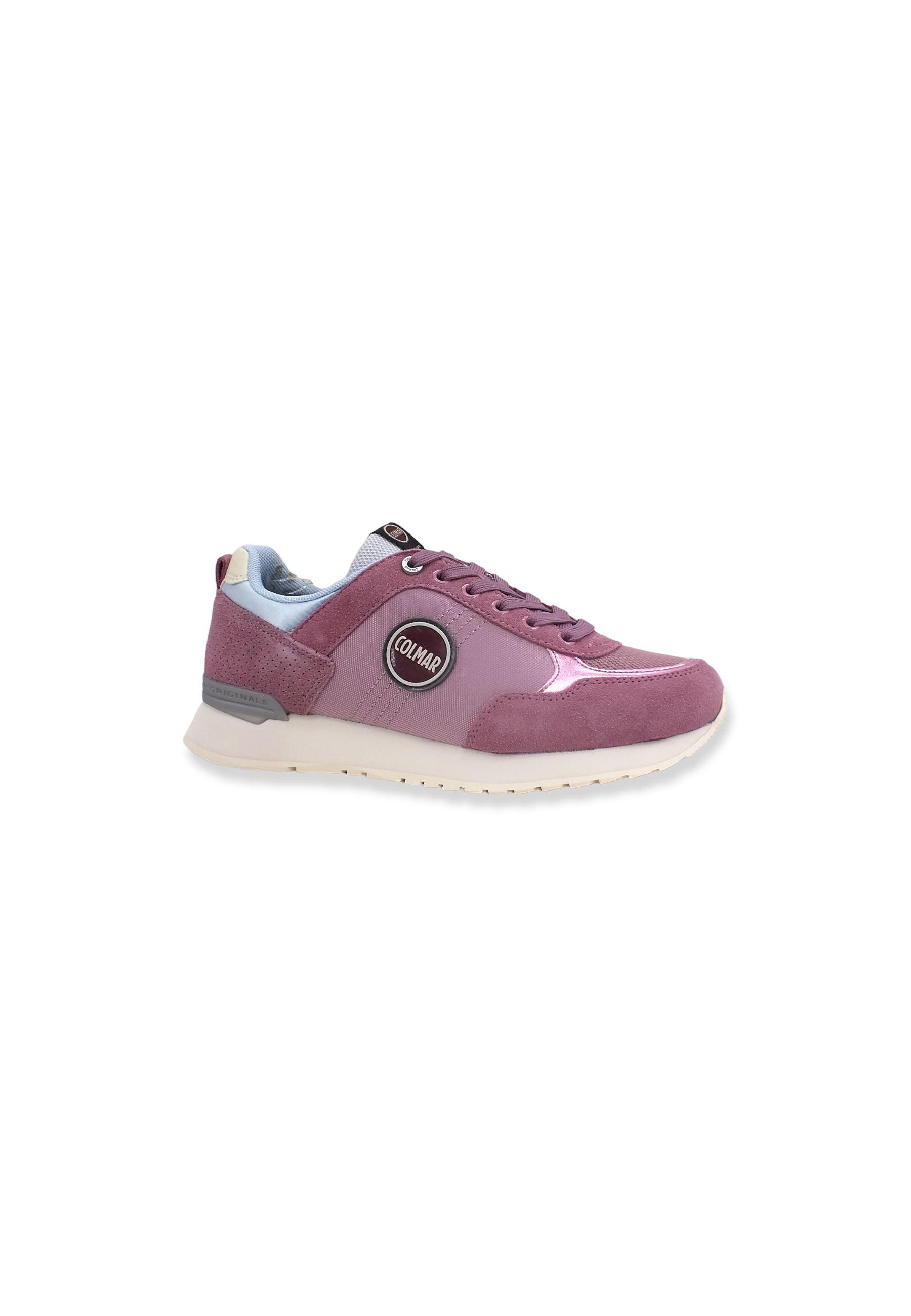 COLMAR Sneaker Running Donna Dusty Rose Silver Lavander TRAVIS AUTHENTIC - Sandrini Calzature e Abbigliamento