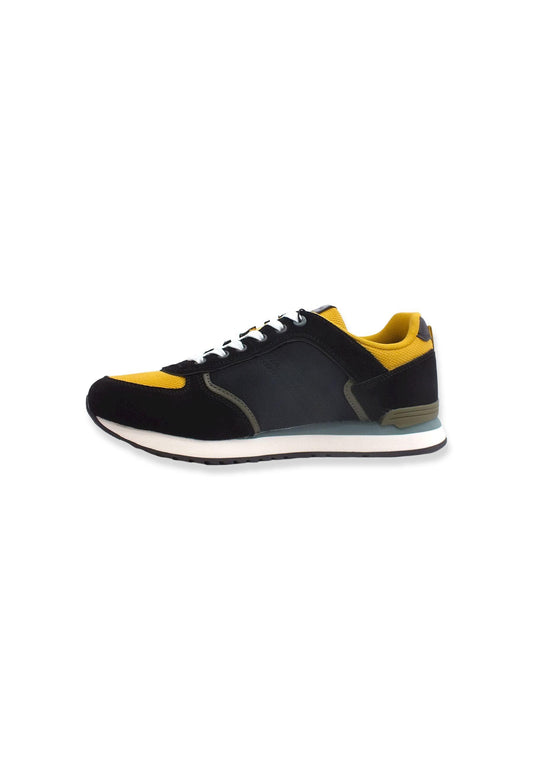 COLMAR Sneaker Running Uomo Black Ochre Sage Green TRAVIS BLOCK - Sandrini Calzature e Abbigliamento
