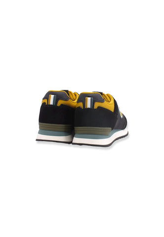 COLMAR Sneaker Running Uomo Black Ochre Sage Green TRAVIS BLOCK - Sandrini Calzature e Abbigliamento