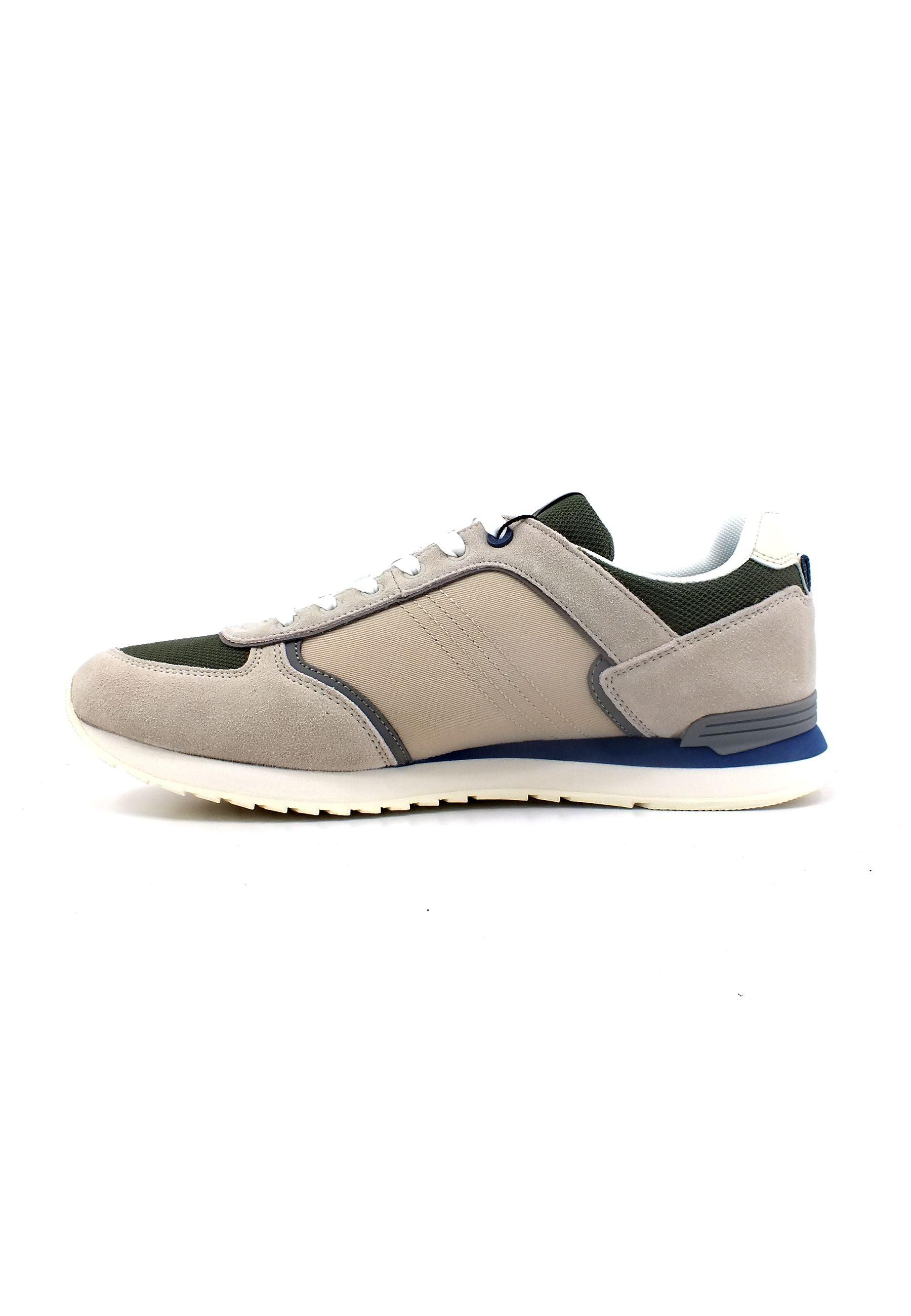 COLMAR Sneaker Uomo Beige Blue Green TRAVIS BLOCK - Sandrini Calzature e Abbigliamento