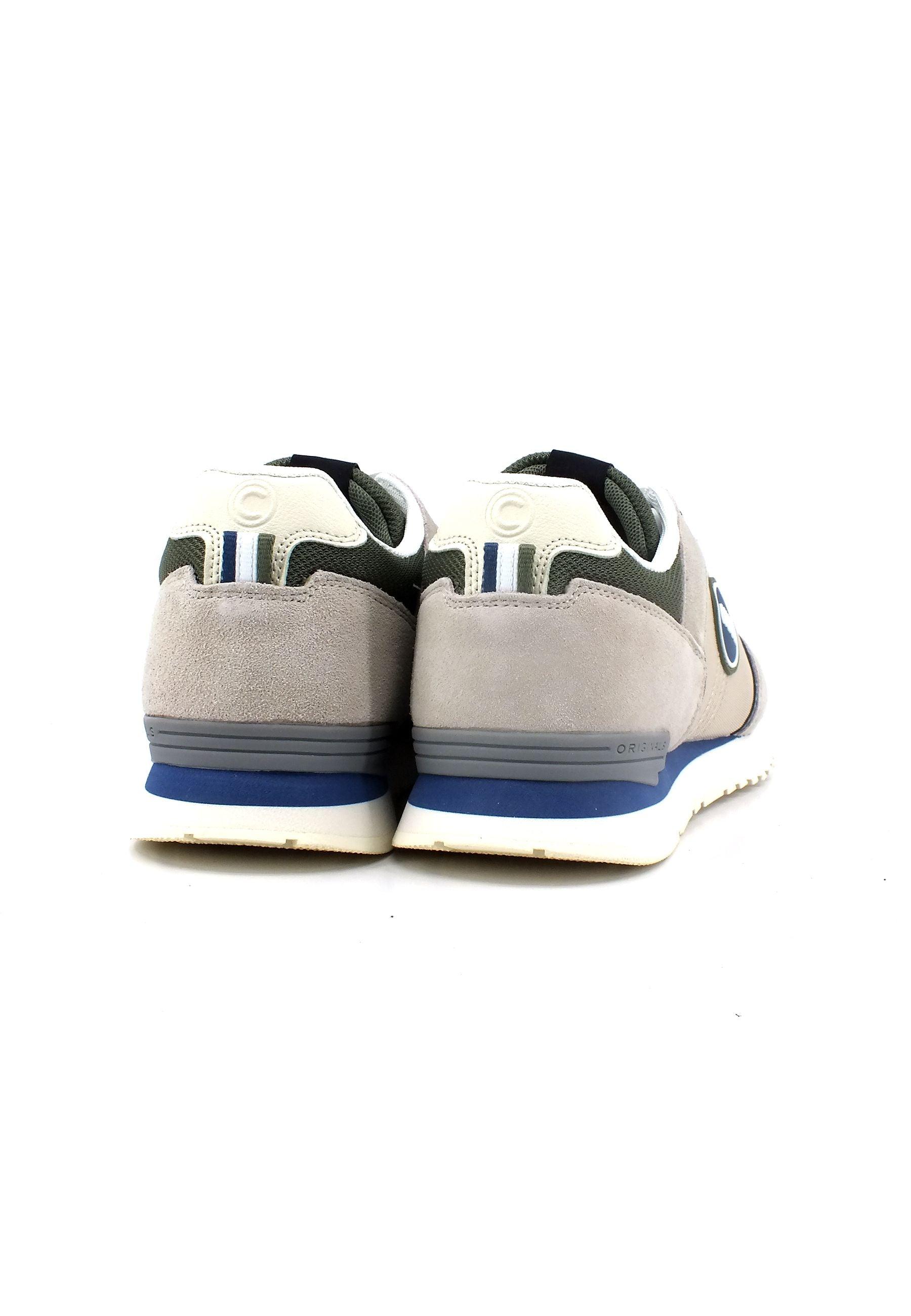 COLMAR Sneaker Uomo Beige Blue Green TRAVIS BLOCK - Sandrini Calzature e Abbigliamento