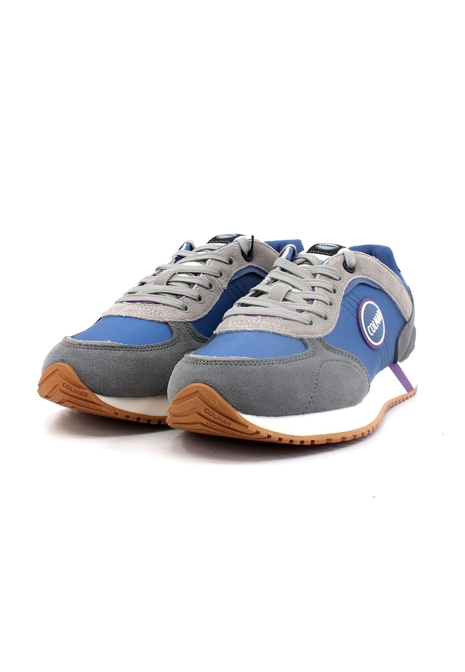 COLMAR Sneaker Uomo Blue Gray TRAVIS PLUS SHADES - Sandrini Calzature e Abbigliamento