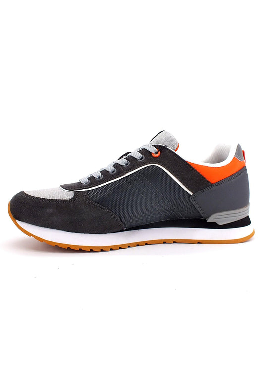 COLMAR Sneaker Uomo Grey Orange Black TRAVIS TAKEN - Sandrini Calzature e Abbigliamento