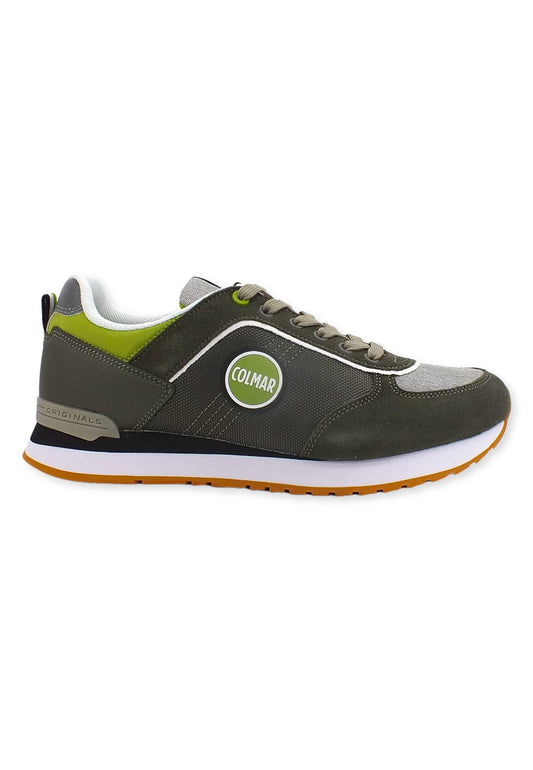 COLMAR Sneaker Uomo Military Green Pistacchio Black TRAVIS TAKEN - Sandrini Calzature e Abbigliamento
