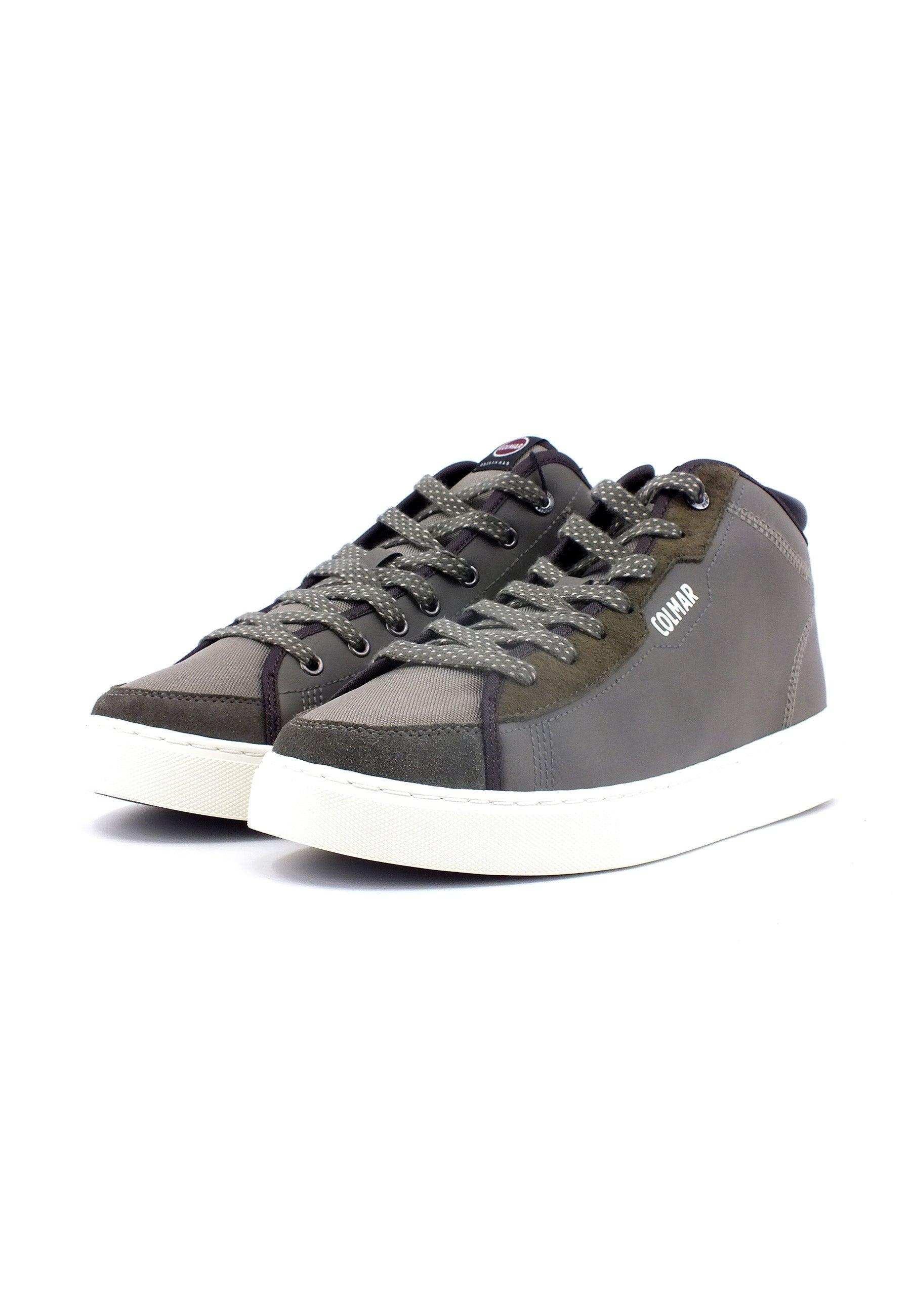 COLMAR Sneaker Uomo Military Green Warm Grey BATES-MID-SELECT - Sandrini Calzature e Abbigliamento