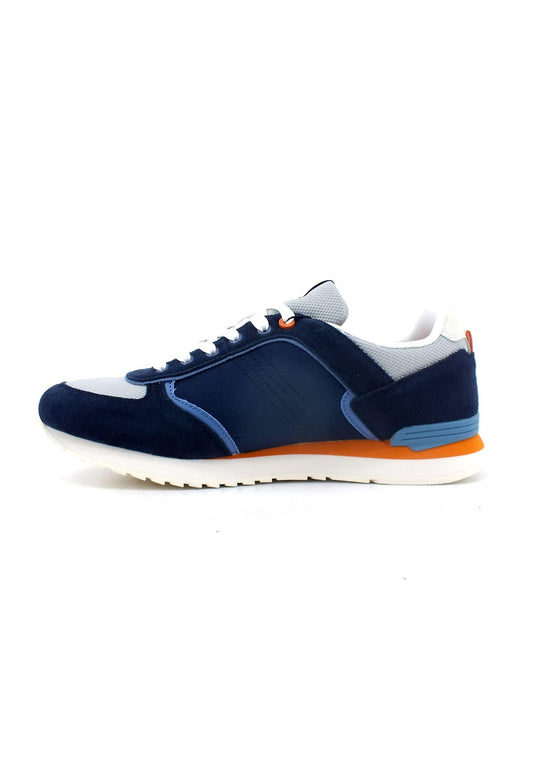 COLMAR Sneaker Uomo Navy Orange TRAVIS BLOCK - Sandrini Calzature e Abbigliamento