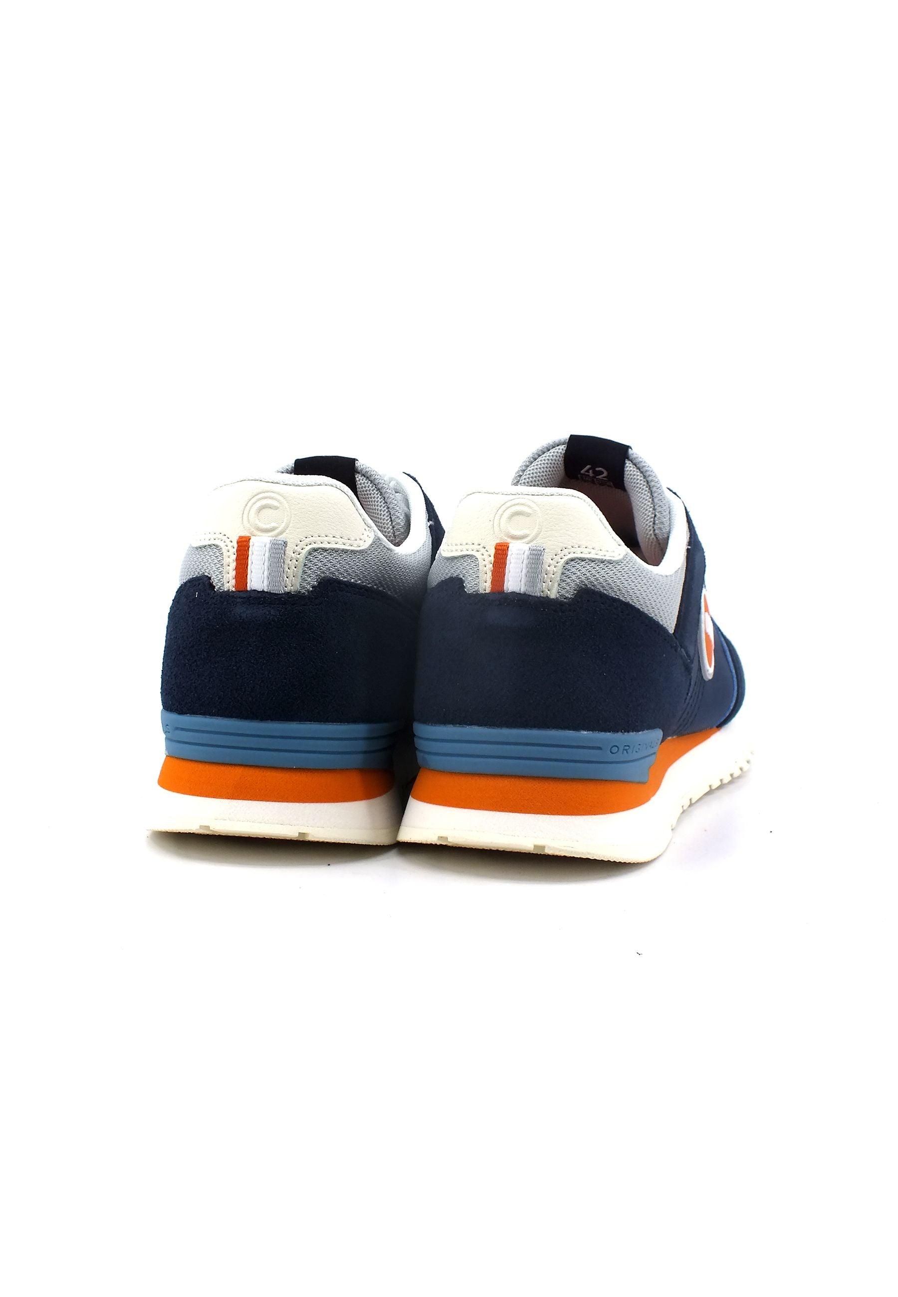 COLMAR Sneaker Uomo Navy Orange TRAVIS BLOCK - Sandrini Calzature e Abbigliamento