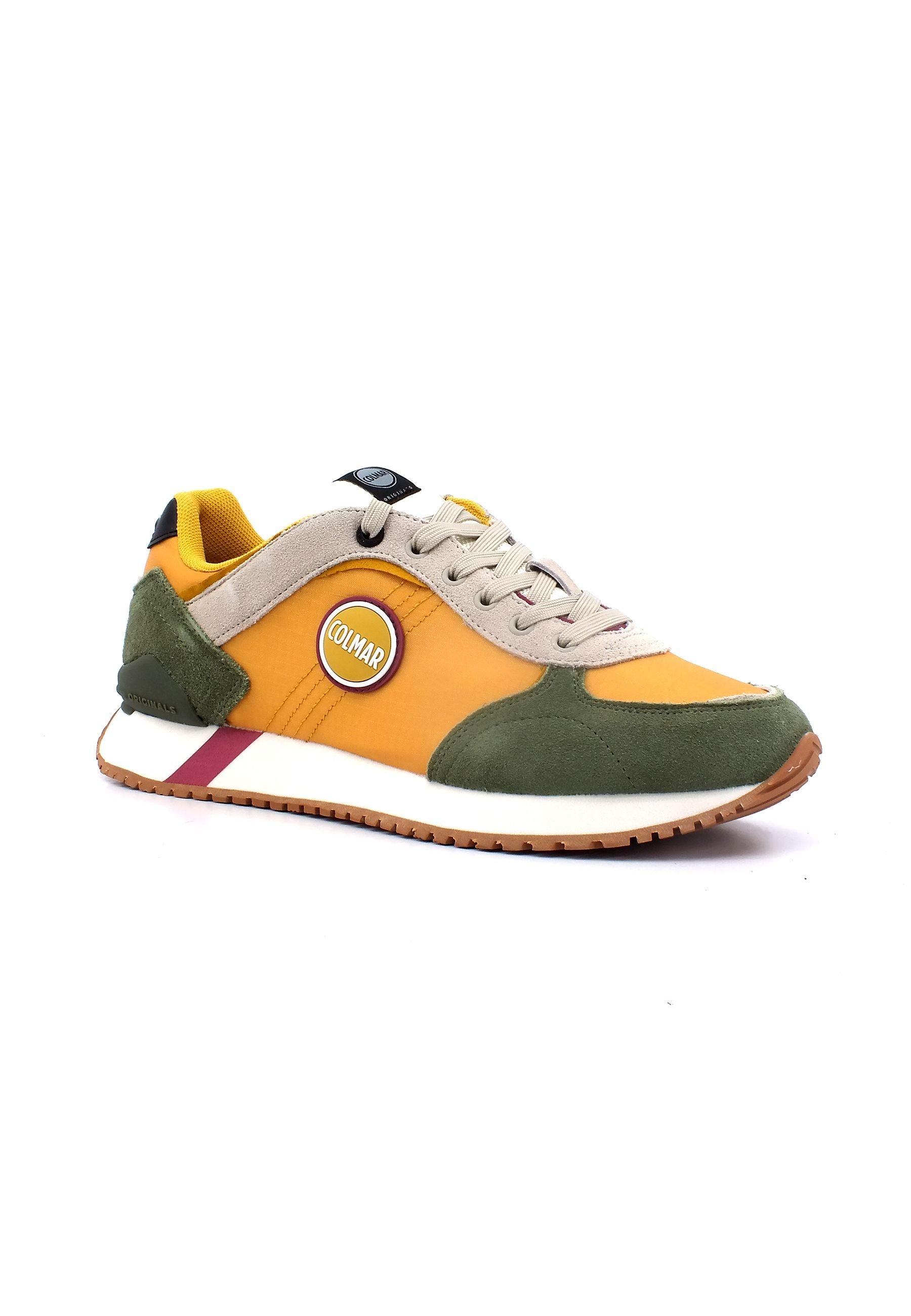 COLMAR Sneaker Uomo Ochre Green Beige TRAVIS PLUS SHADES - Sandrini Calzature e Abbigliamento