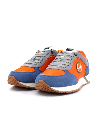 COLMAR Sneaker Uomo Orange Steel Blue TRAVIS PLUS SHADES - Sandrini Calzature e Abbigliamento